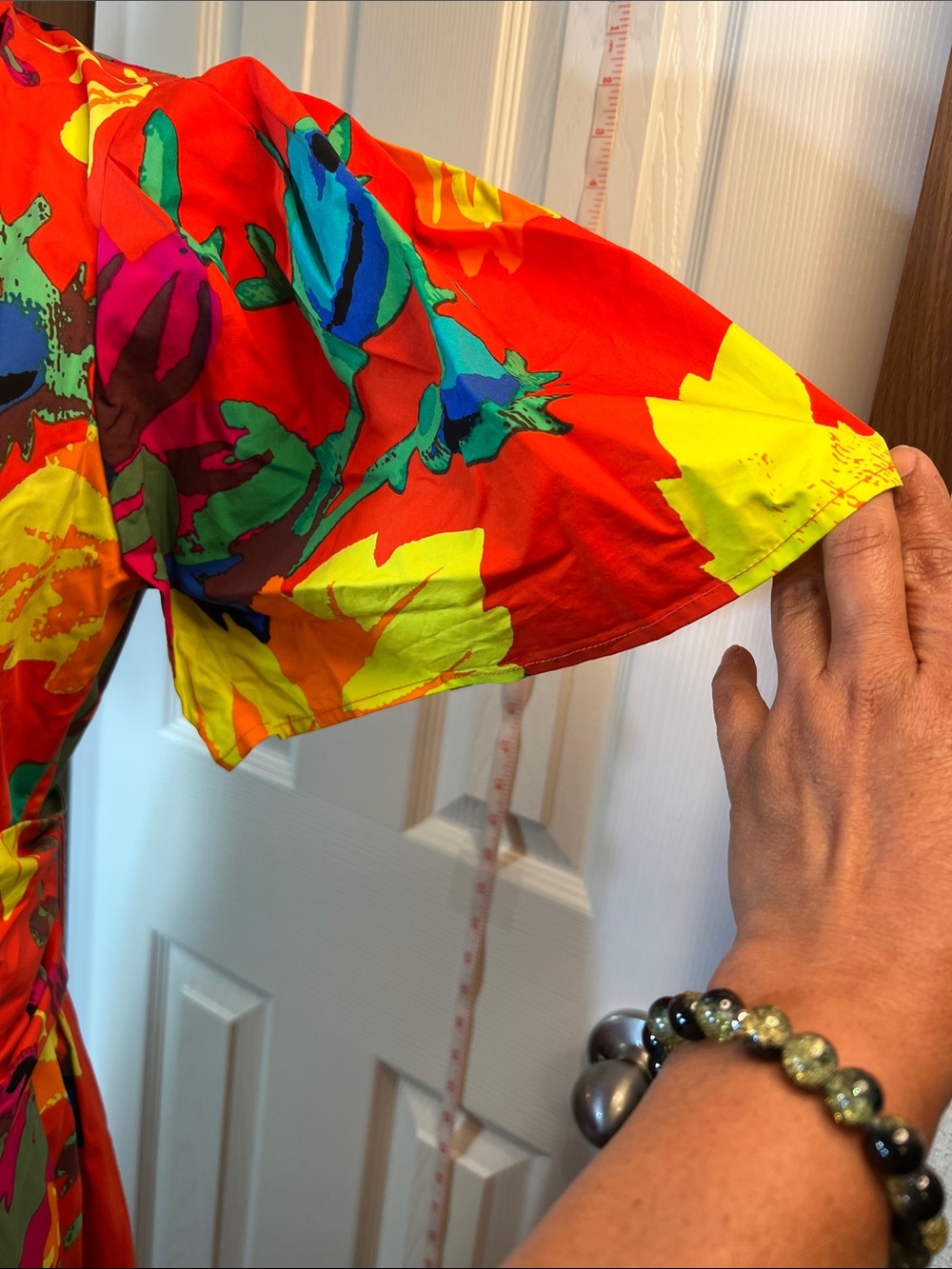 Christopher John Rogers Red Floral Maxi Dress with Multicolor Print - Picture 5 of 11